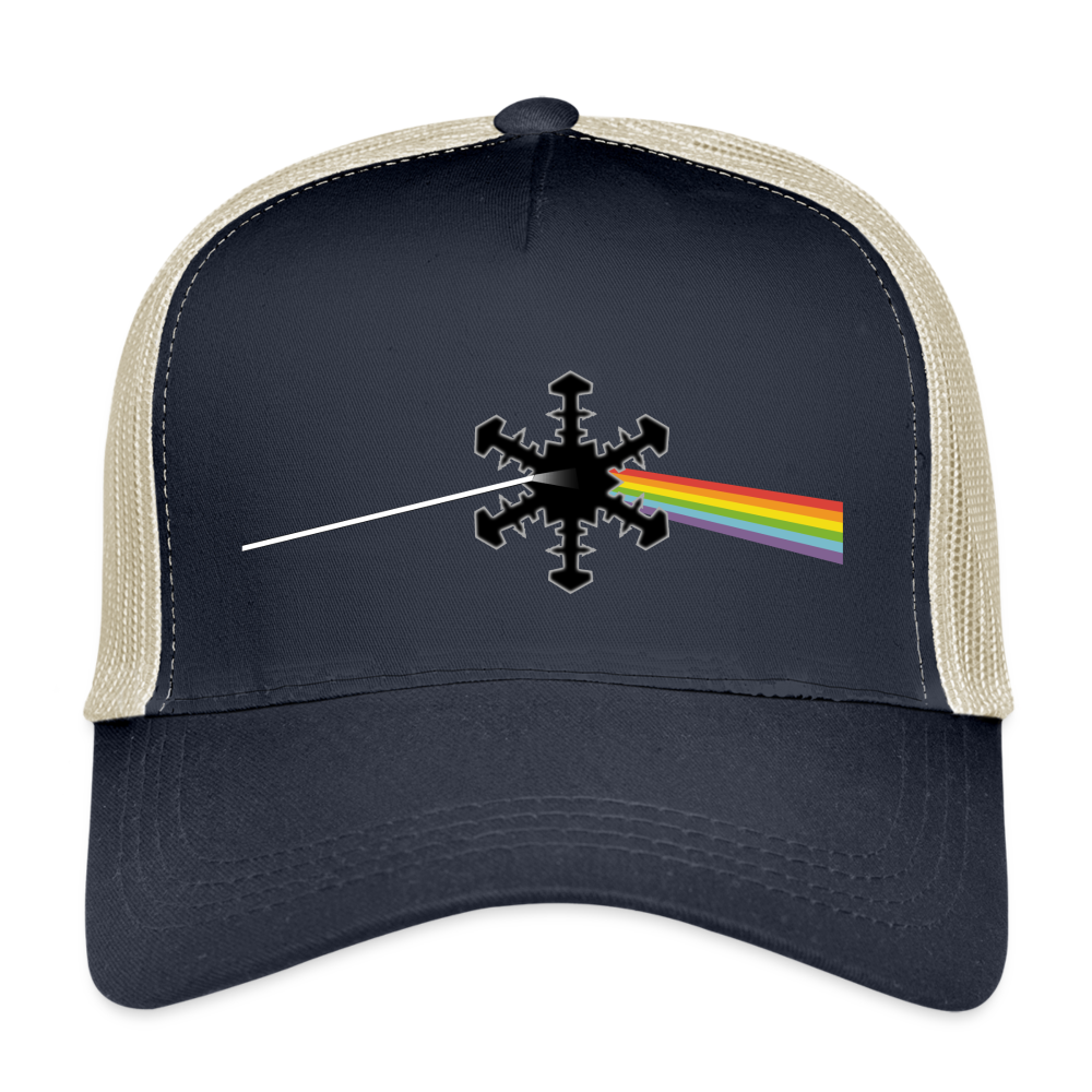 SnowBrains "Dark Side of the Snow" Eco Trucker Cap - pacific/oyster