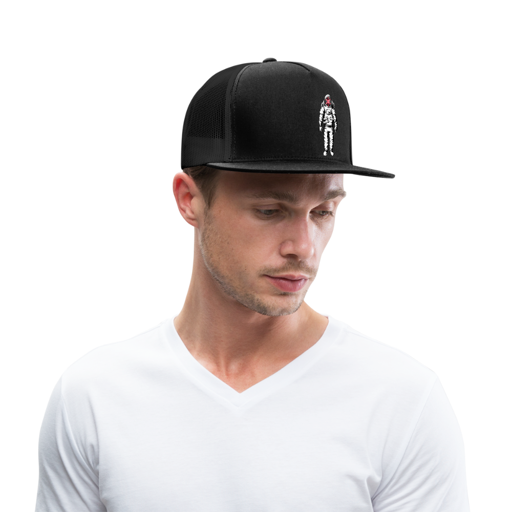 SnowBrains Astronaut Trucker Cap - black/black