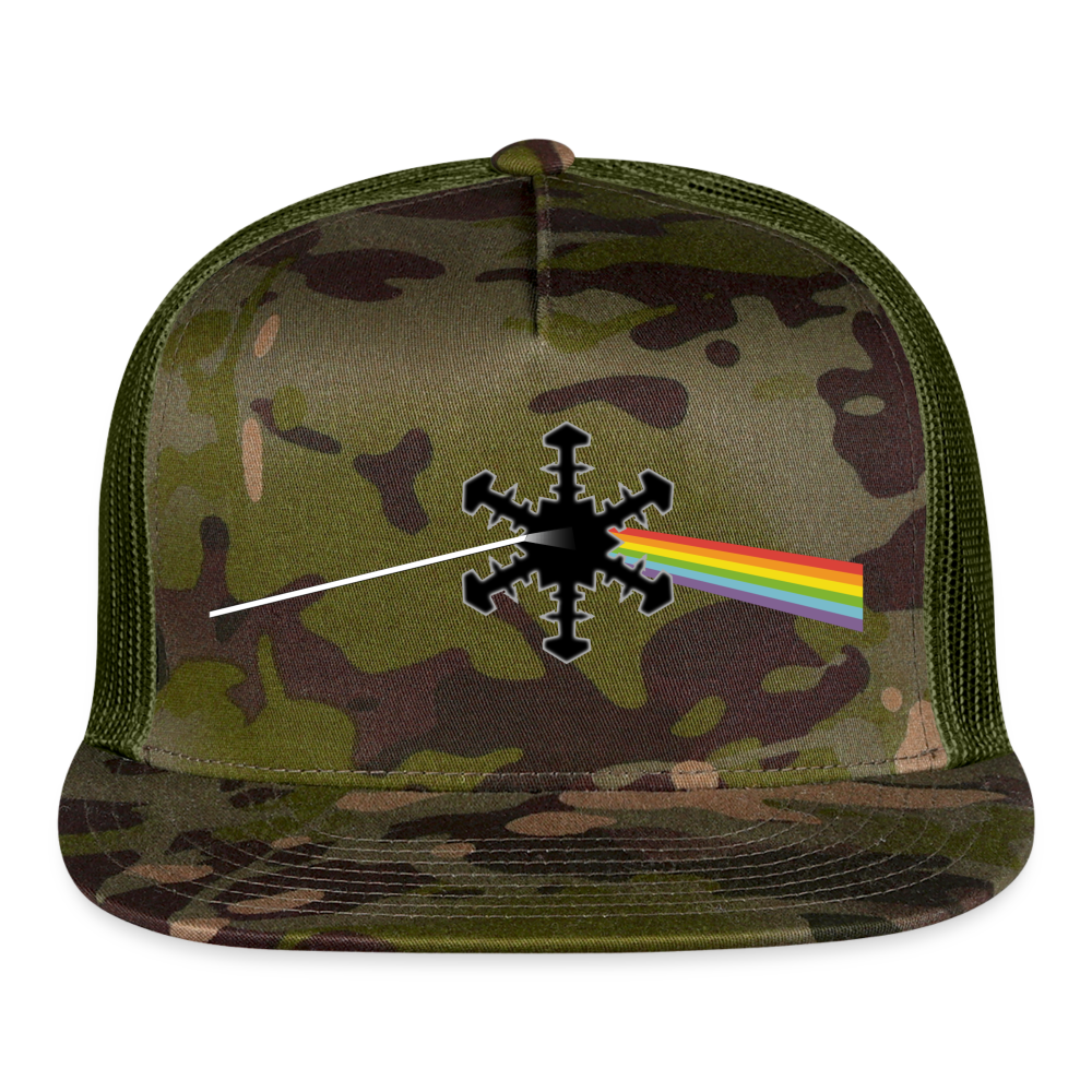 SnowBrains "Dark Side of the Snow" Trucker Cap - MultiCam\green