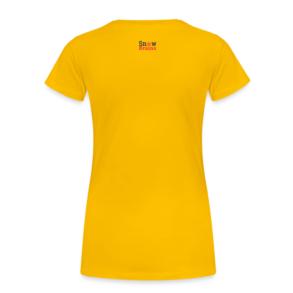 SnowBrains Balloon Chair Women's Premium T-Shirt - sun yellow
