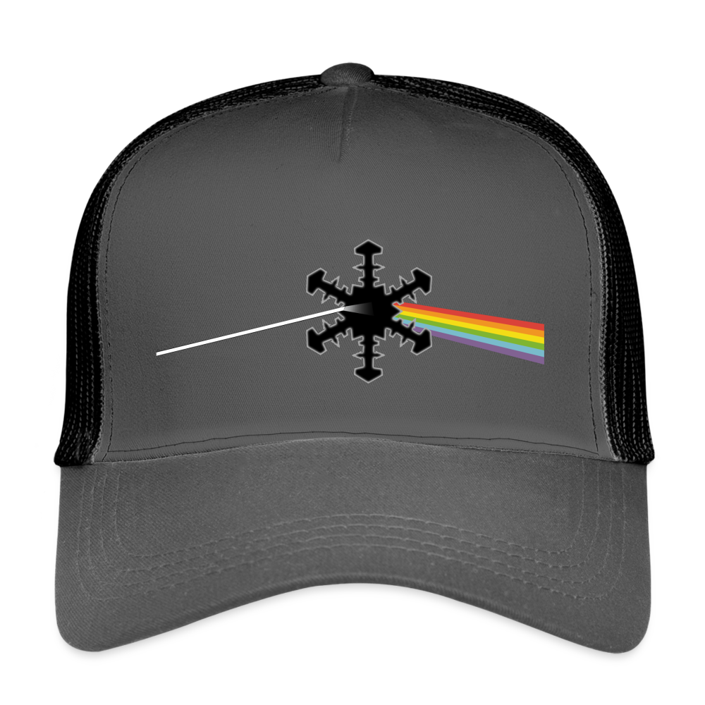 SnowBrains "Dark Side of the Snow" Eco Trucker Cap - smoke grey/black