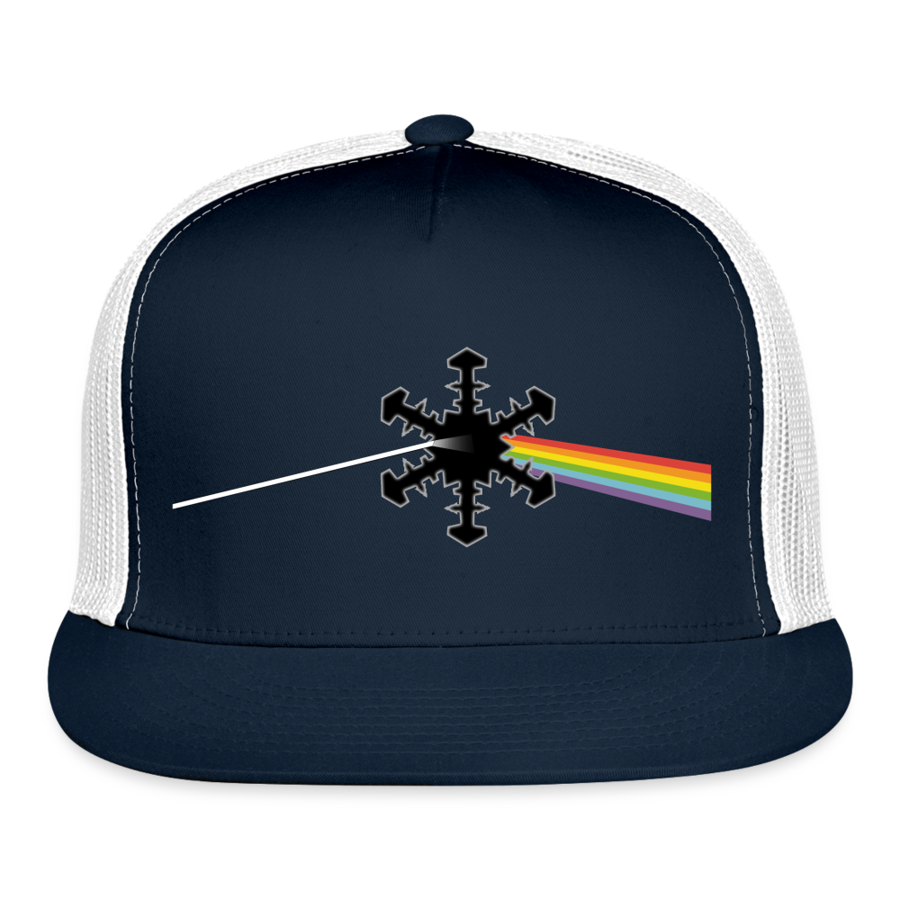 SnowBrains "Dark Side of the Snow" Trucker Cap - navy/white