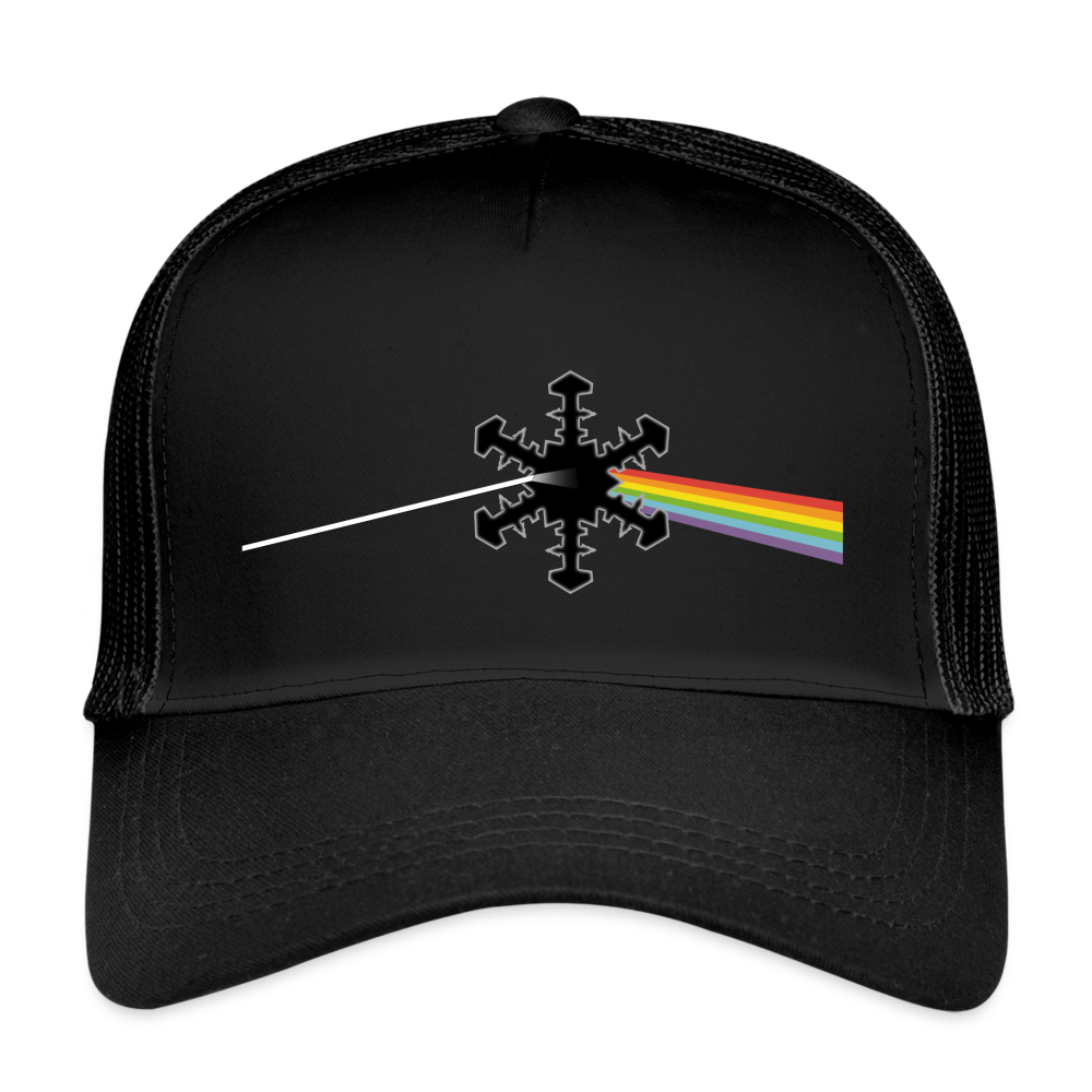 SnowBrains "Dark Side of the Snow" Eco Trucker Cap - black/black
