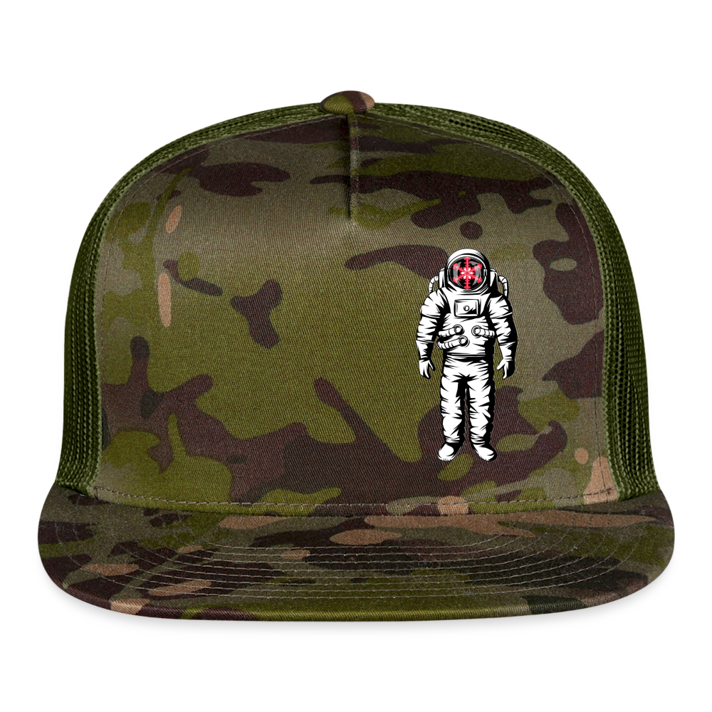 SnowBrains Astronaut Trucker Cap - MultiCam\green