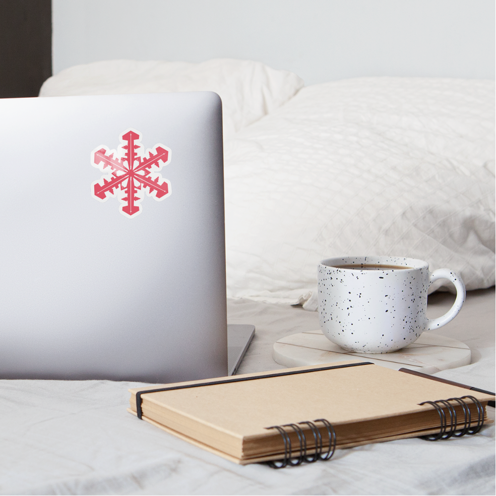 SnowBrains "Snowflake" Sticker - white glossy