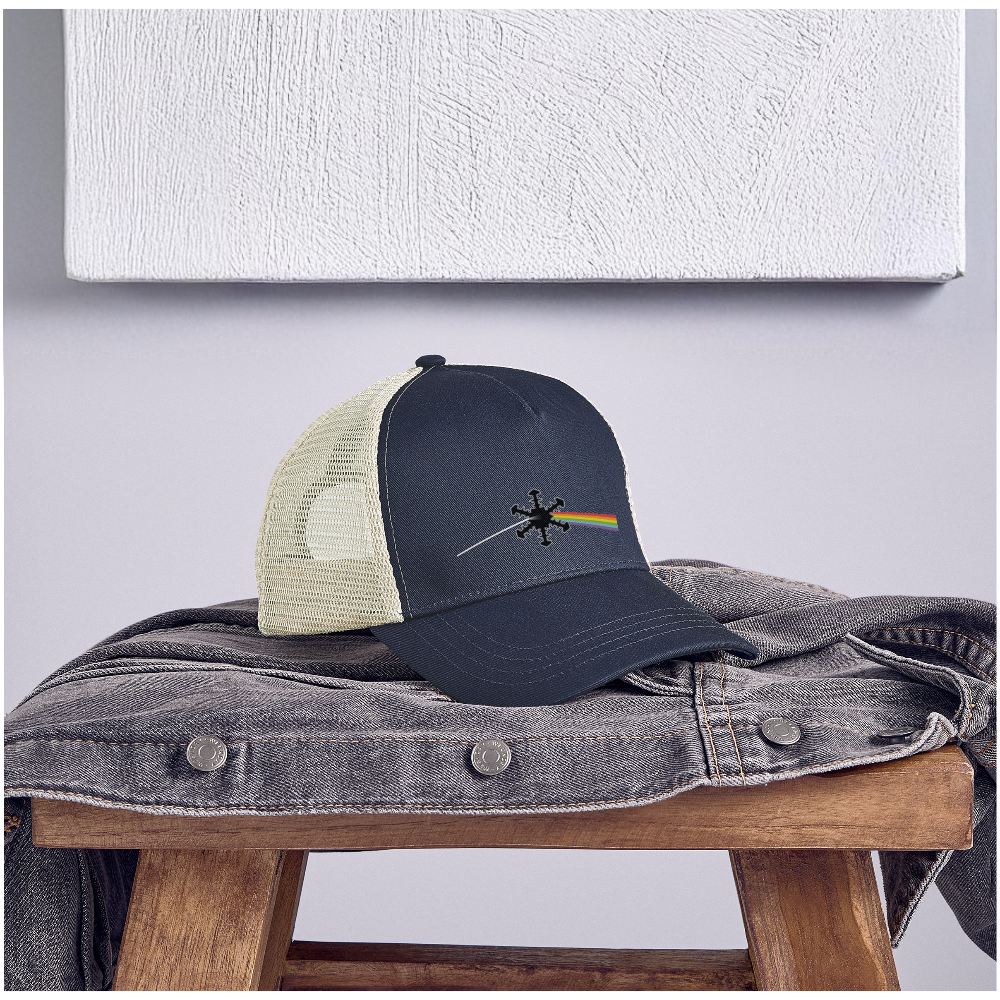 SnowBrains "Dark Side of the Snow" Eco Trucker Cap - pacific/oyster