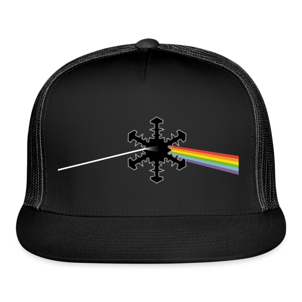 SnowBrains "Dark Side of the Snow" Trucker Cap - black/black