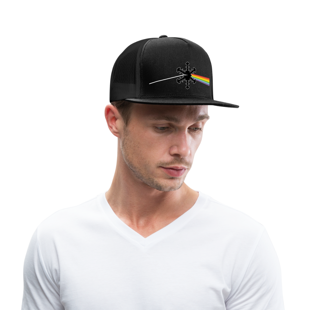 SnowBrains "Dark Side of the Snow" Trucker Cap - black/black