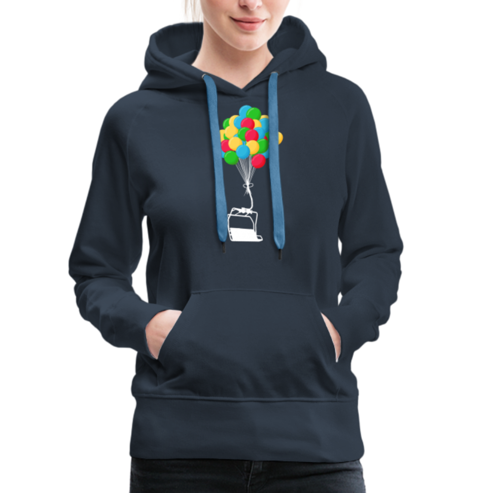 SnowBrains "Balloon Chair" Women’s Premium Hoodie - navy