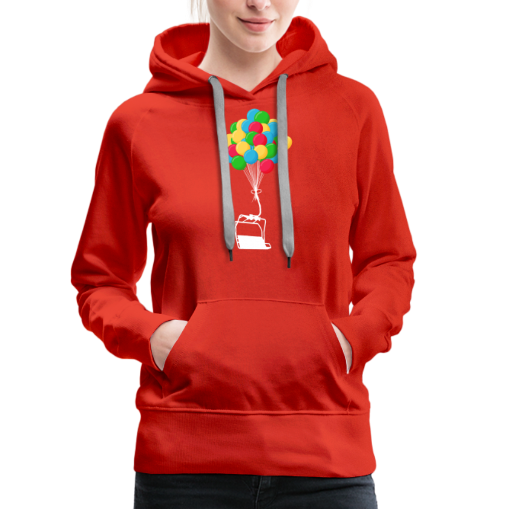 SnowBrains "Balloon Chair" Women’s Premium Hoodie - red