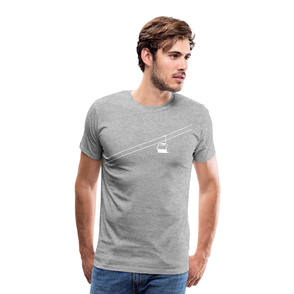 SnowBrains "Chairlift" Men's Premium T-Shirt - heather gray