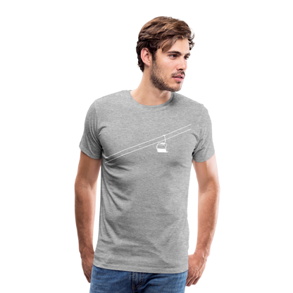 SnowBrains "Chairlift" Men's Premium T-Shirt - heather gray