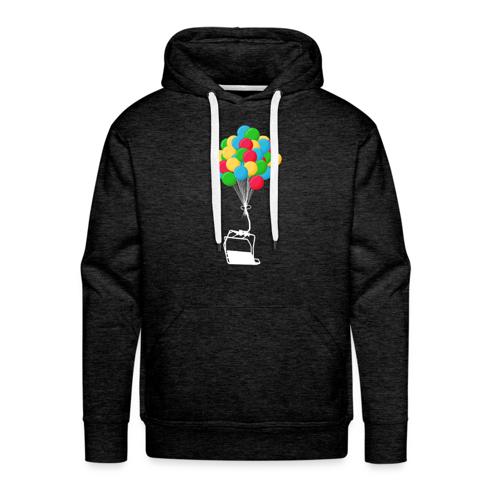 SnowBrains "Balloon Chair" Men’s Premium Hoodie - charcoal grey