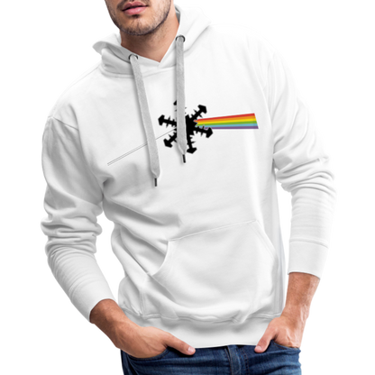 SnowBrains "Dark Side of the Snow" Men’s Hoodie - white