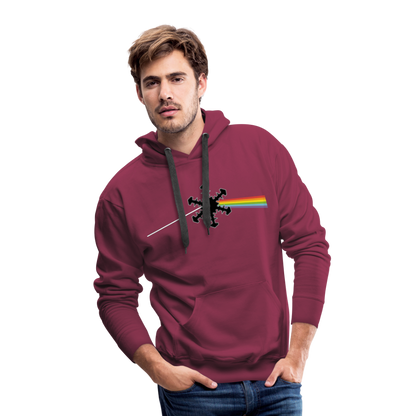 SnowBrains "Dark Side of the Snow" Men’s Hoodie - burgundy