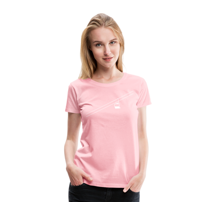 SnowBrains 'Chairlift' Women’s Premium T-Shirt - pink