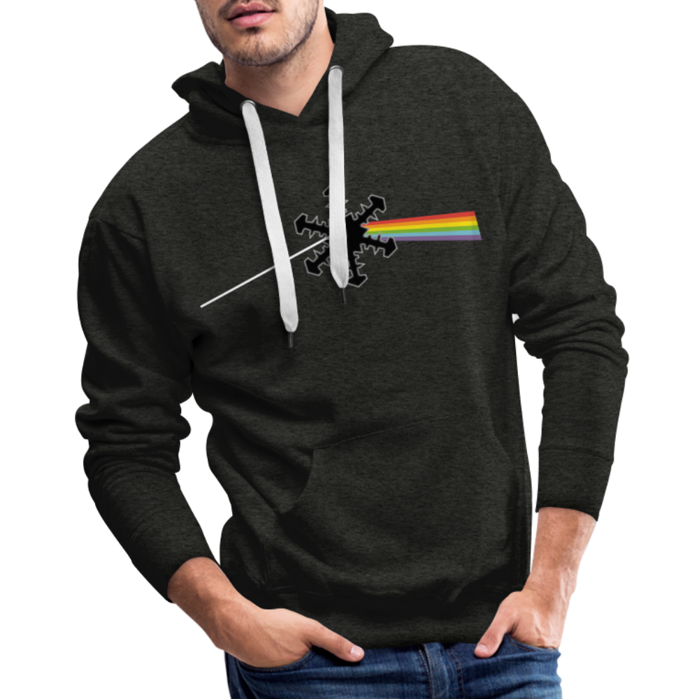 SnowBrains "Dark Side of the Snow" Men’s Hoodie - charcoal grey