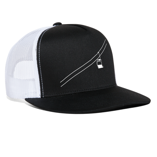 SnowBrains "Chairlift" Trucker Hat - black/white