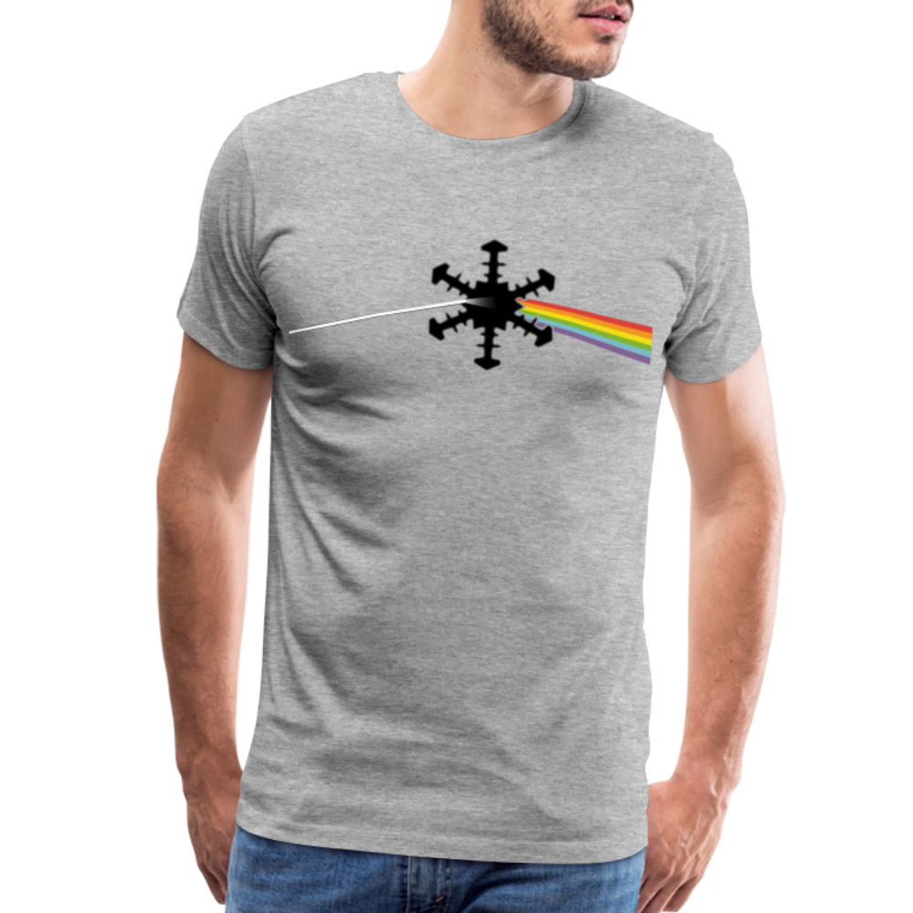 SnowBrains "Dark Side of the Snow" Men's Premium T-Shirt - heather gray