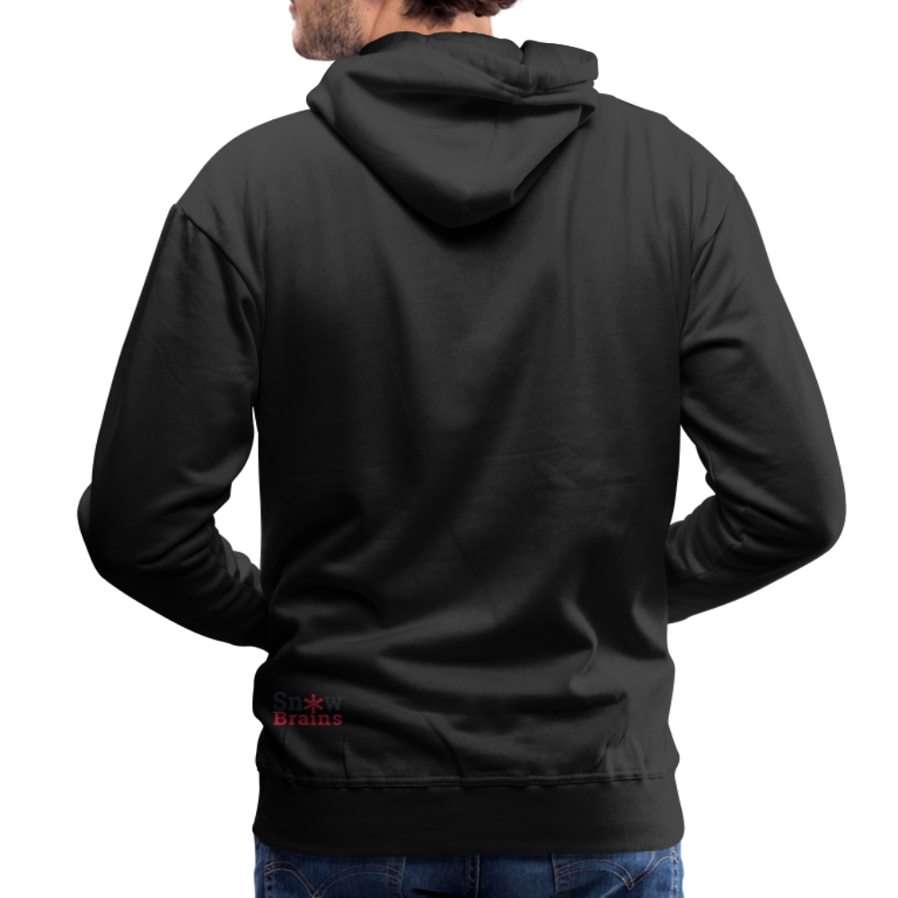 SnowBrains 'Chairlift' Men’s Premium Hoodie - black