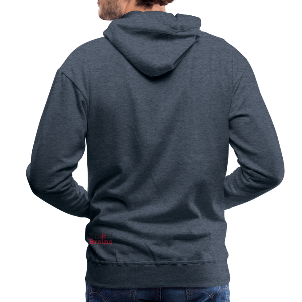 SnowBrains "Dark Side of the Snow" Men’s Hoodie - heather denim