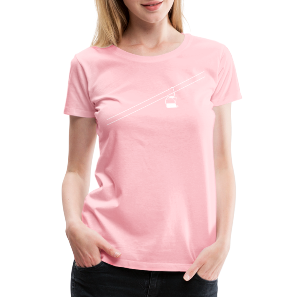 SnowBrains 'Chairlift' Women’s Premium T-Shirt - pink