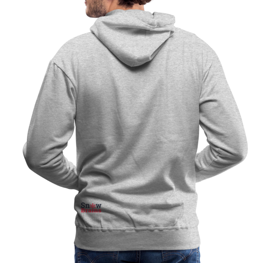 SnowBrains "Balloon Chair" Men’s Premium Hoodie - heather grey