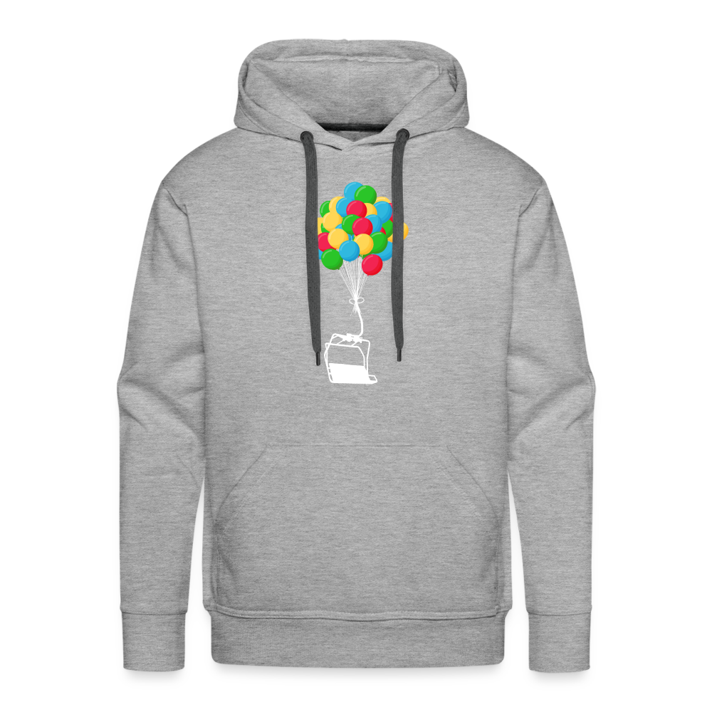 SnowBrains "Balloon Chair" Men’s Premium Hoodie - heather grey