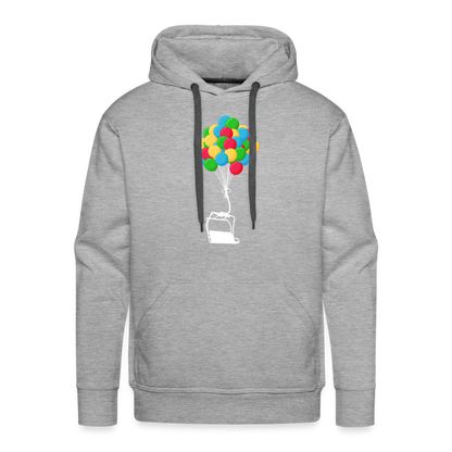 SnowBrains "Balloon Chair" Men’s Premium Hoodie - heather grey