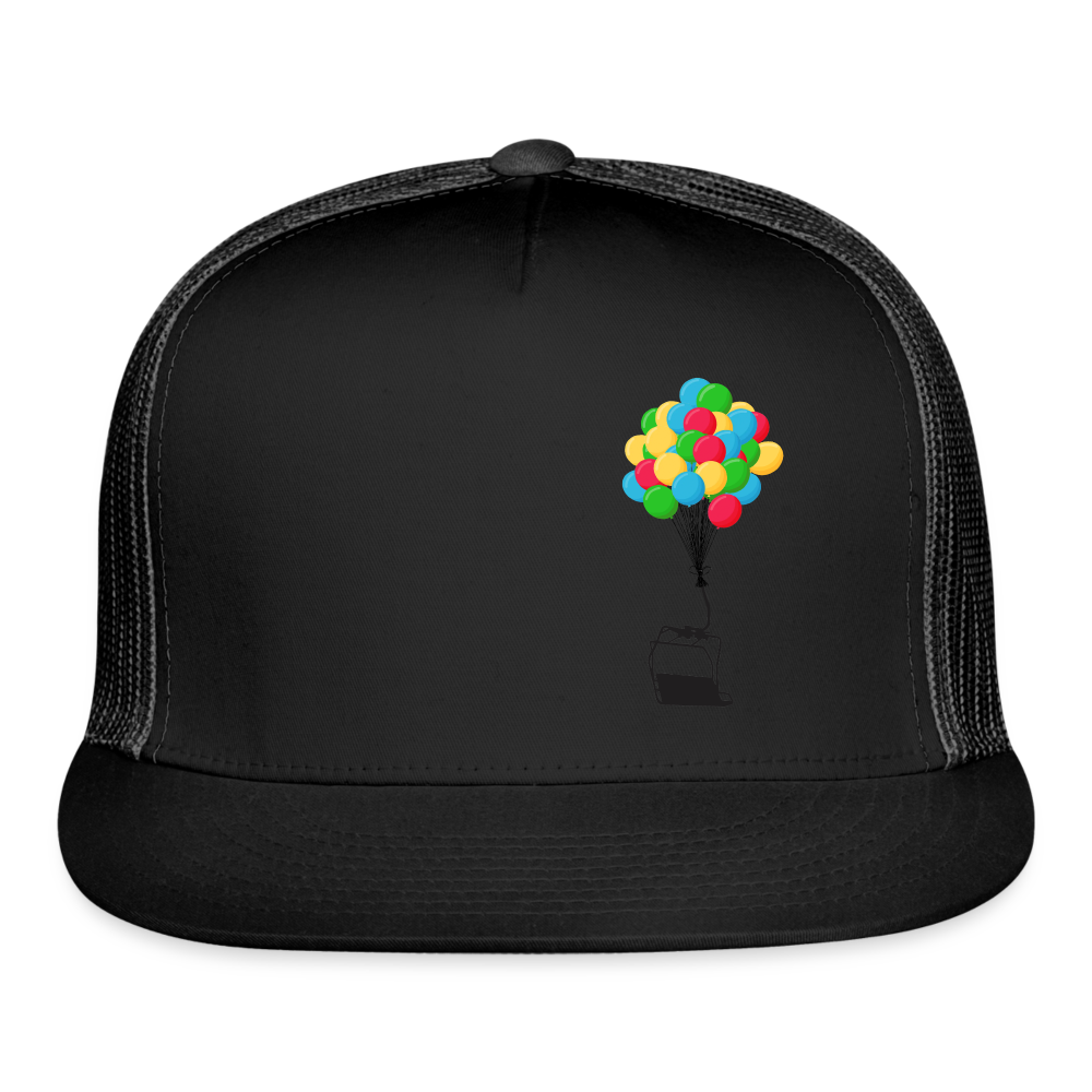 SnowBrains "Balloon Chair" Trucker Cap - black/black