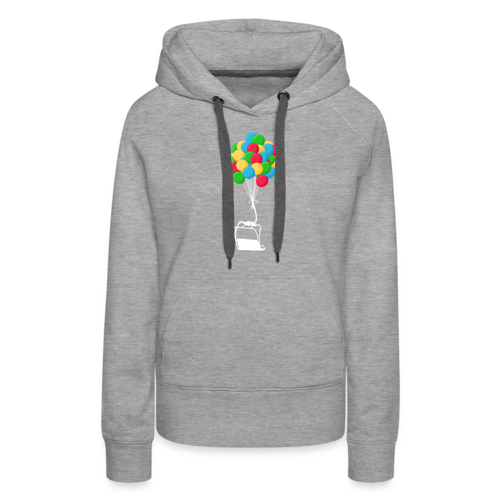 SnowBrains "Balloon Chair" Women’s Premium Hoodie - heather grey