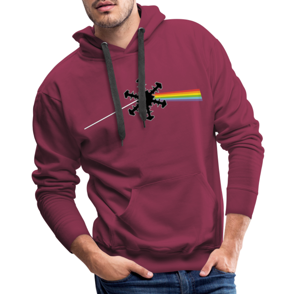 SnowBrains "Dark Side of the Snow" Men’s Hoodie - burgundy