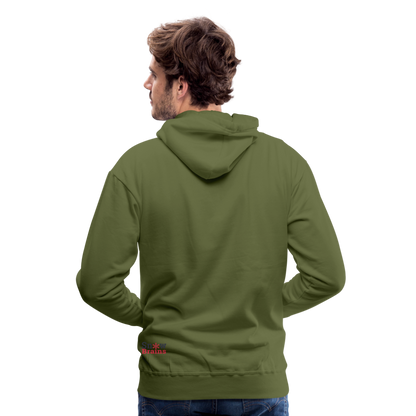 SnowBrains "Dark Side of the Snow" Men’s Hoodie - olive green