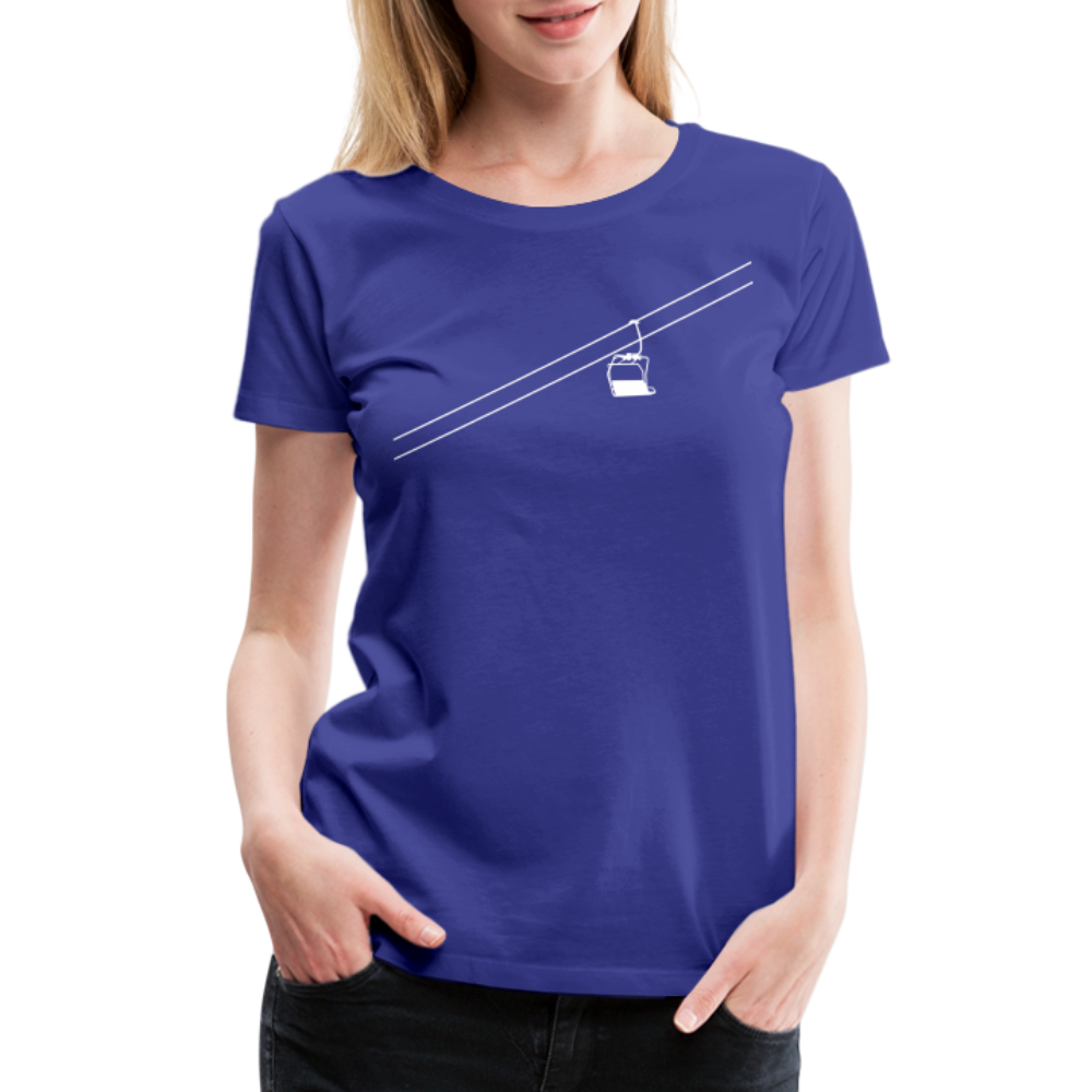 SnowBrains 'Chairlift' Women’s Premium T-Shirt - royal blue