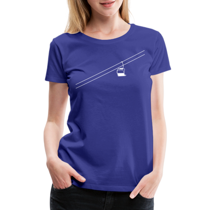 SnowBrains 'Chairlift' Women’s Premium T-Shirt - royal blue