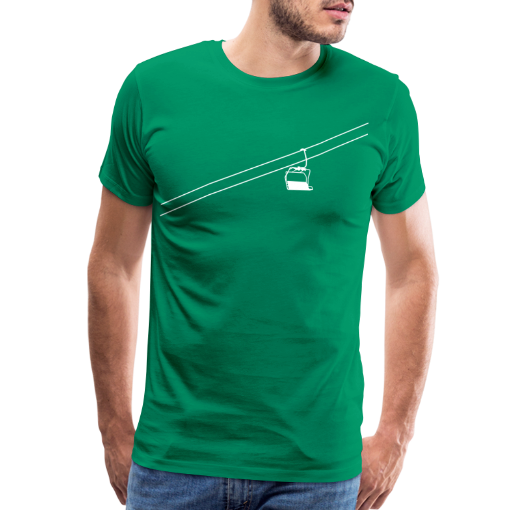 SnowBrains "Chairlift" Men's Premium T-Shirt - kelly green