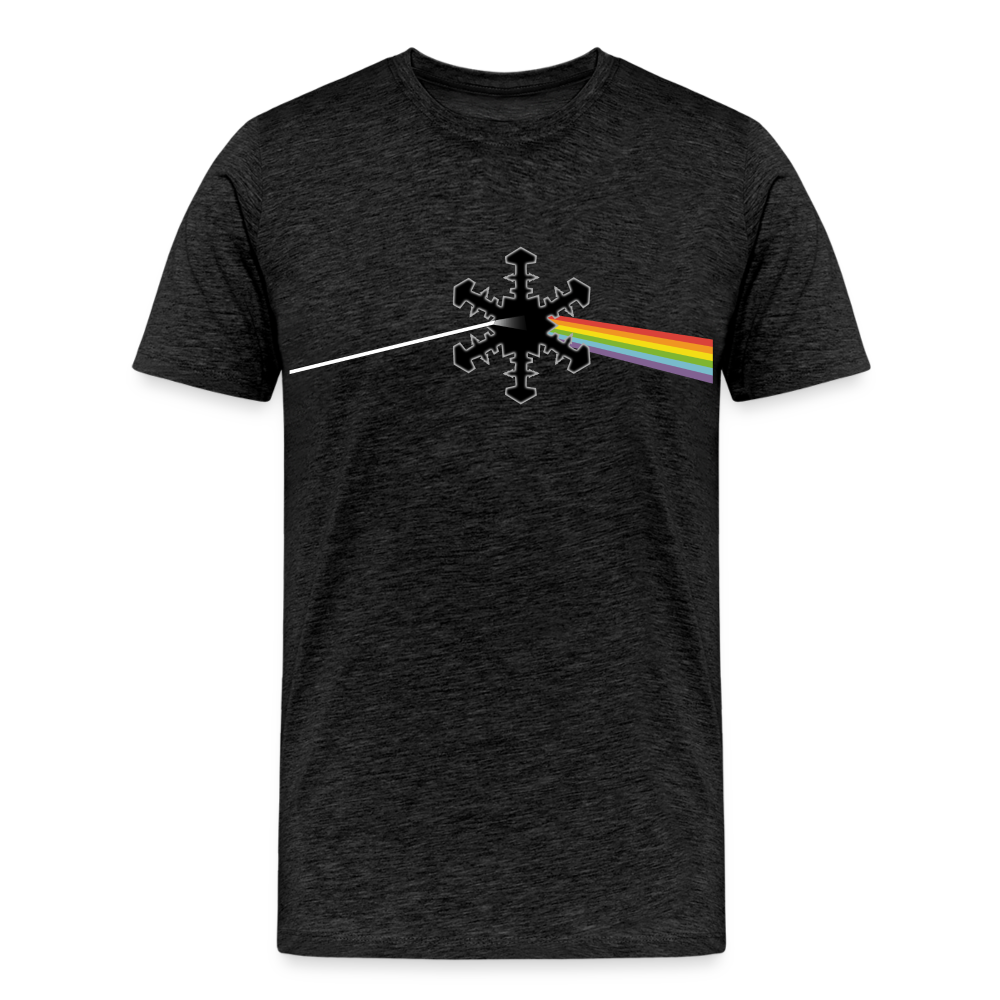 SnowBrains "Dark Side of the Snow" Men's Premium T-Shirt - charcoal grey