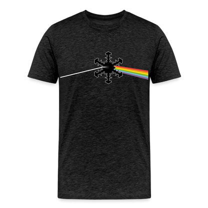 SnowBrains "Dark Side of the Snow" Men's Premium T-Shirt - charcoal grey