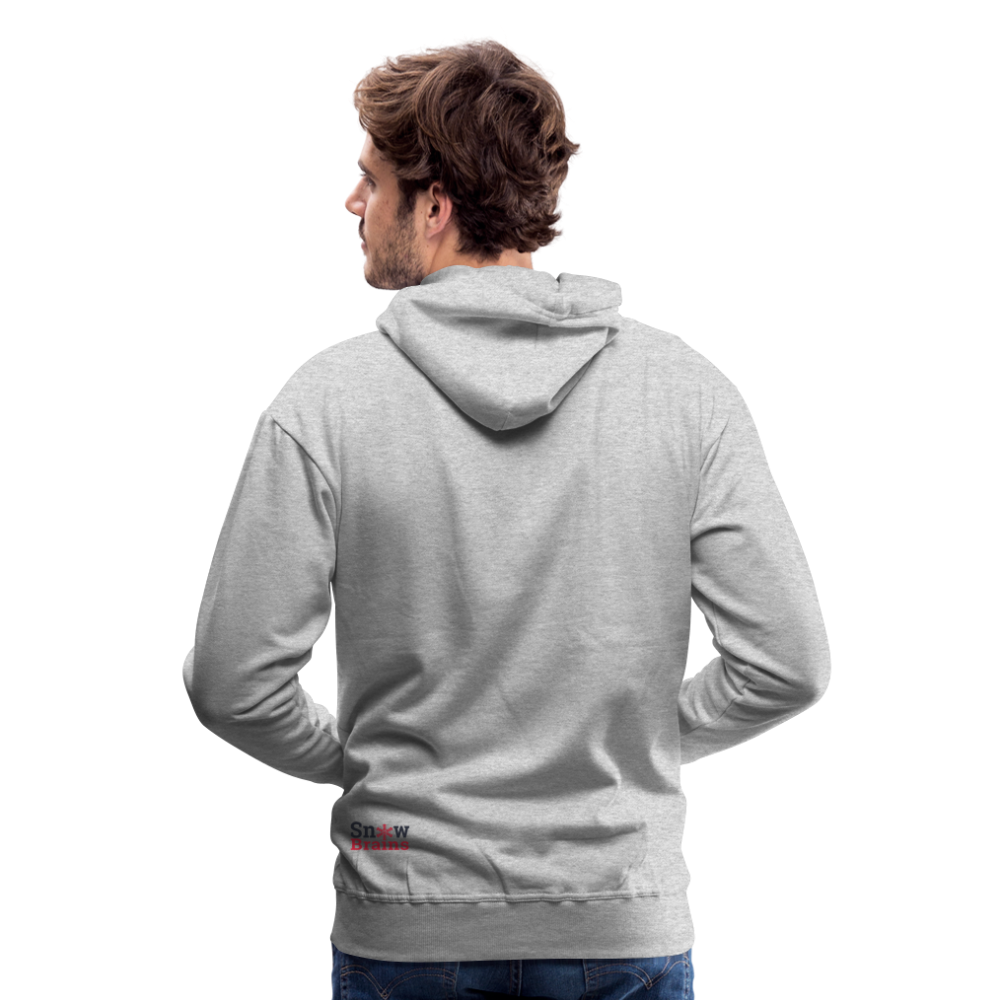 SnowBrains "Balloon Chair" Men’s Premium Hoodie - heather grey