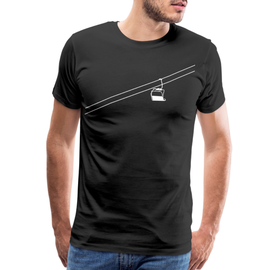 SnowBrains "Chairlift" Men's Premium T-Shirt - black