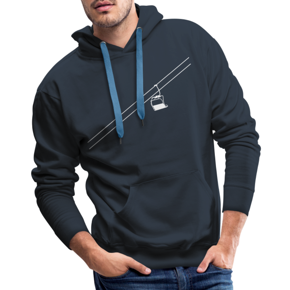 SnowBrains 'Chairlift' Men’s Premium Hoodie - navy