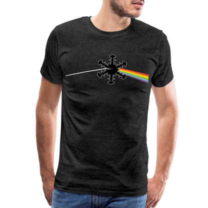 SnowBrains "Dark Side of the Snow" Men's Premium T-Shirt - charcoal grey