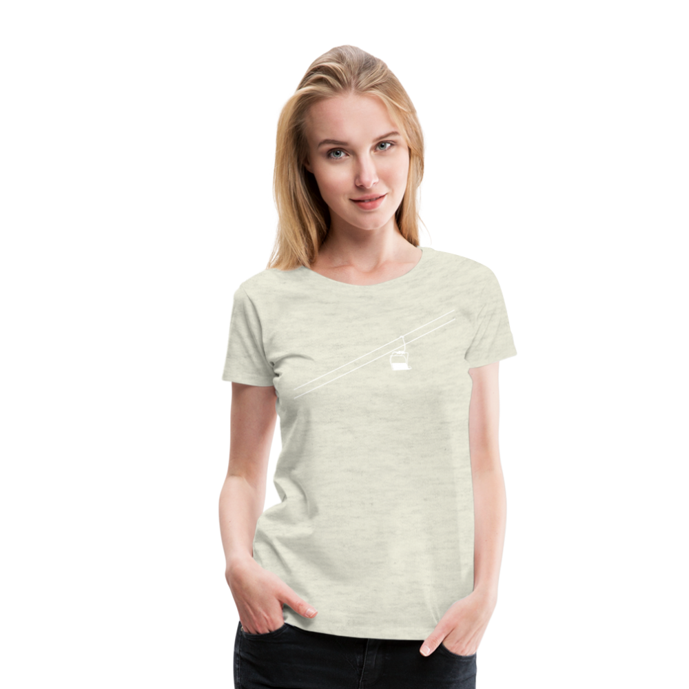 SnowBrains 'Chairlift' Women’s Premium T-Shirt - heather oatmeal