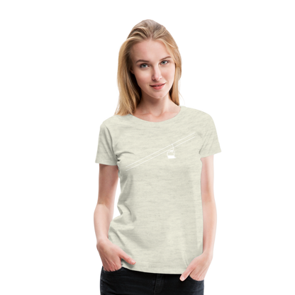 SnowBrains 'Chairlift' Women’s Premium T-Shirt - heather oatmeal