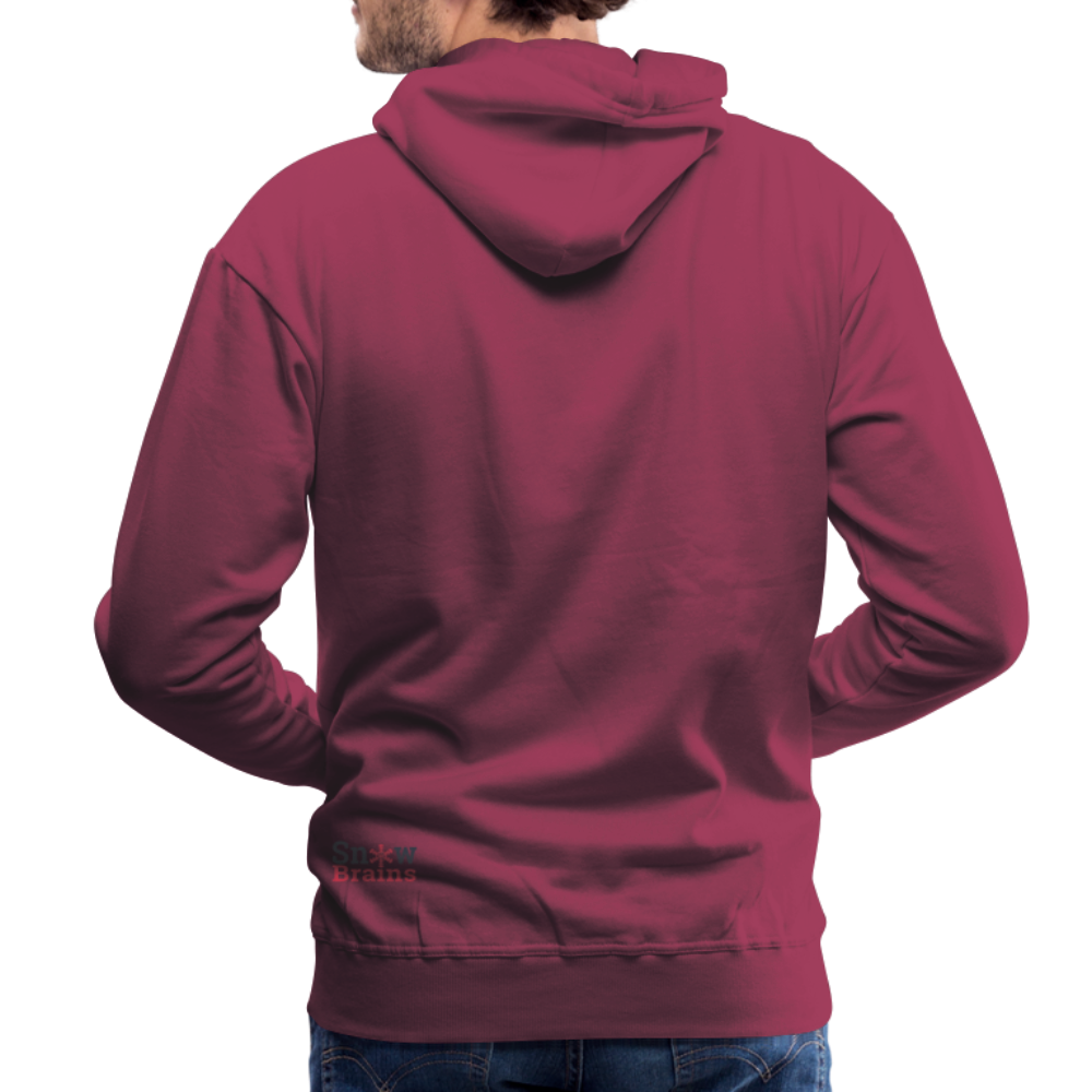 SnowBrains 'Chairlift' Men’s Premium Hoodie - burgundy