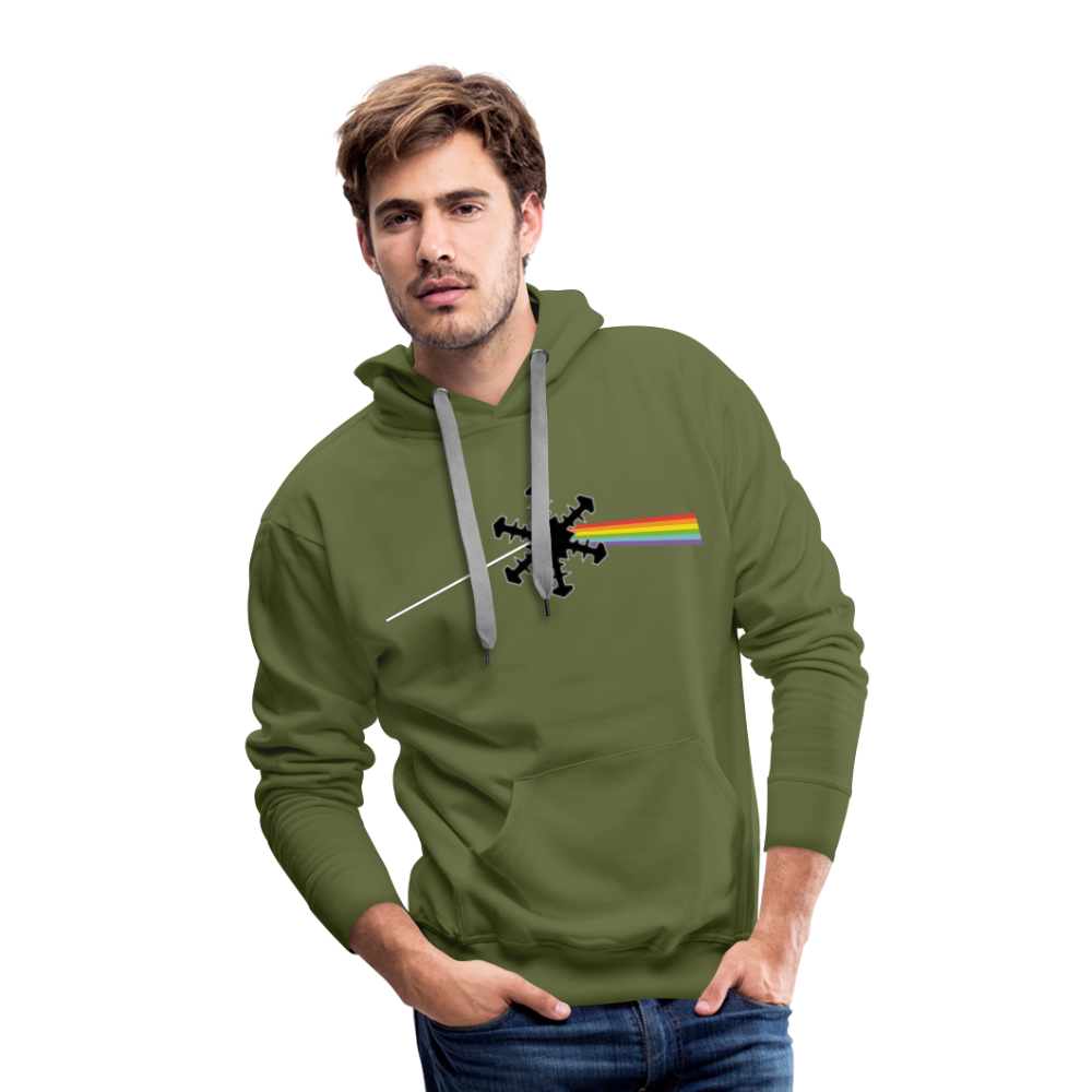 SnowBrains "Dark Side of the Snow" Men’s Hoodie - olive green