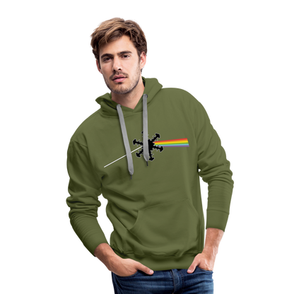 SnowBrains "Dark Side of the Snow" Men’s Hoodie - olive green