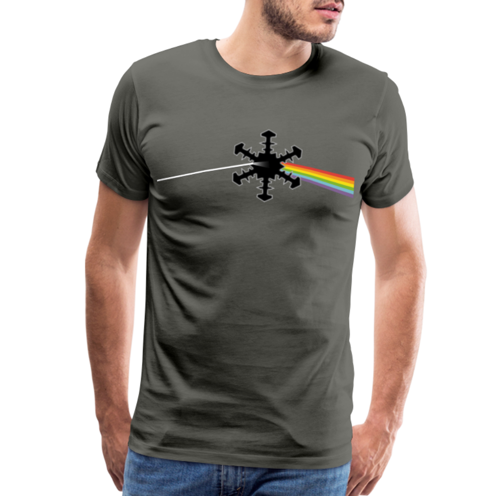 SnowBrains "Dark Side of the Snow" Men's Premium T-Shirt - asphalt gray