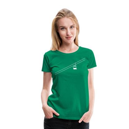 SnowBrains 'Chairlift' Women’s Premium T-Shirt - kelly green