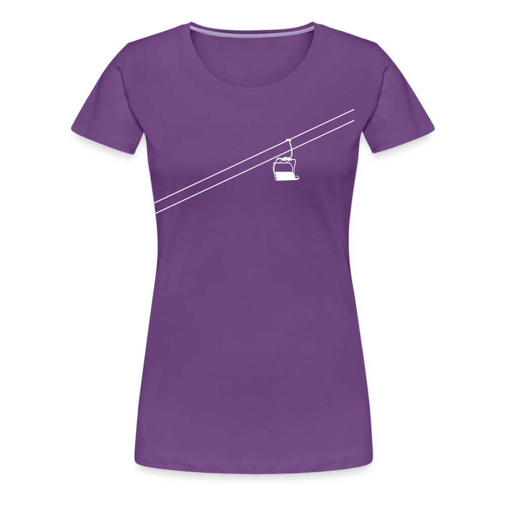 SnowBrains 'Chairlift' Women’s Premium T-Shirt - purple